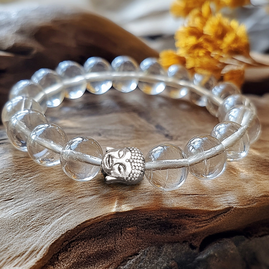 Natural Sphatik Crystal Bracelet