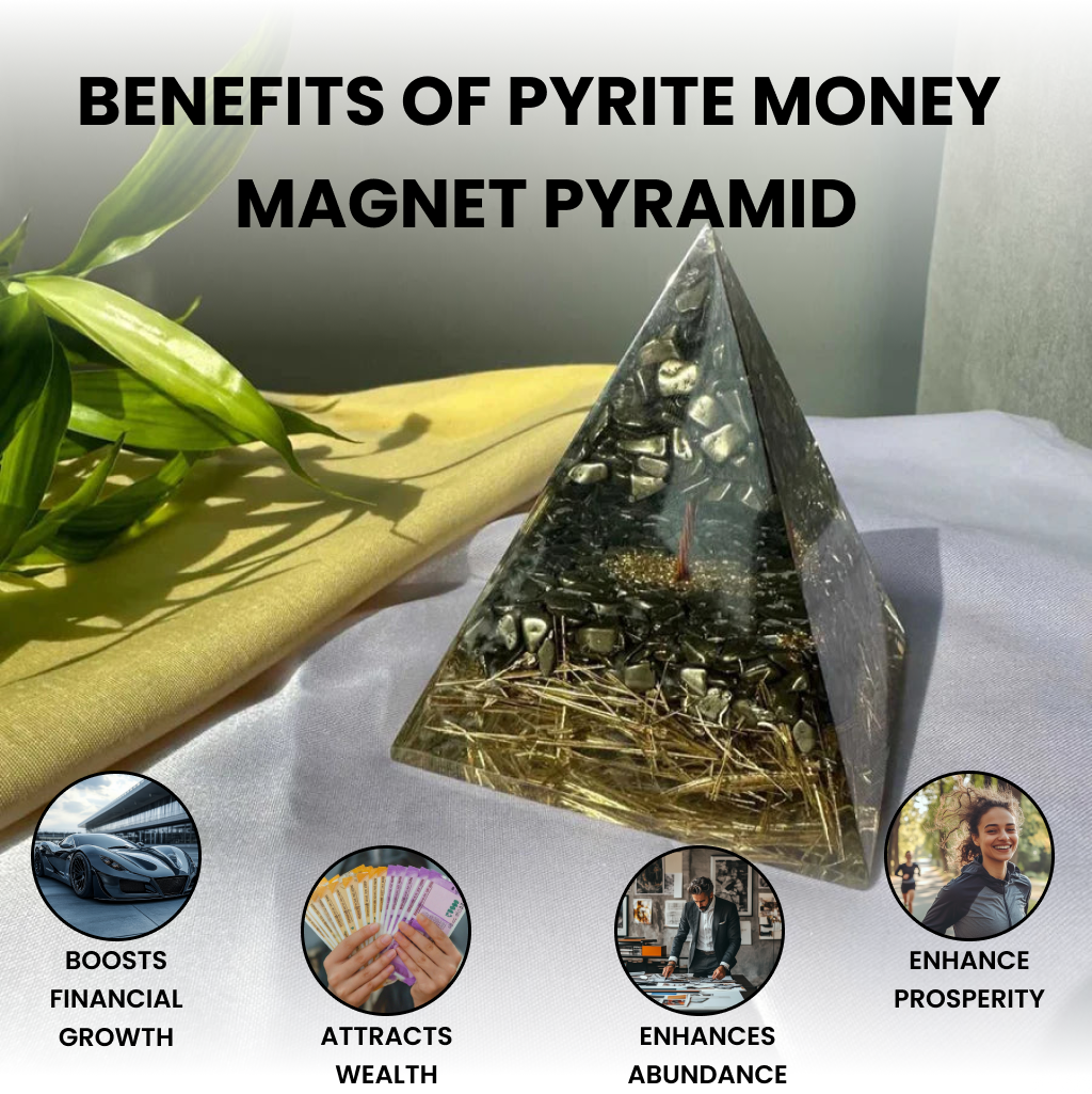 Pyrite Money Magnet Pyramid